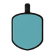 Teal Shield Silicone Dog ID Tag