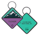 QALO TraQ Bloom Mountain Silicone Dog ID Tag