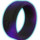 Men's Aqua Galaxy Glow Silicone Ring