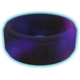 Men's Aqua Galaxy Glow Silicone Ring