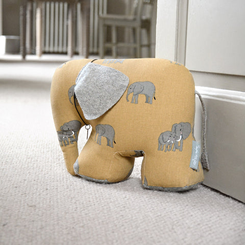 Elephant doorstop by Sophie Allport