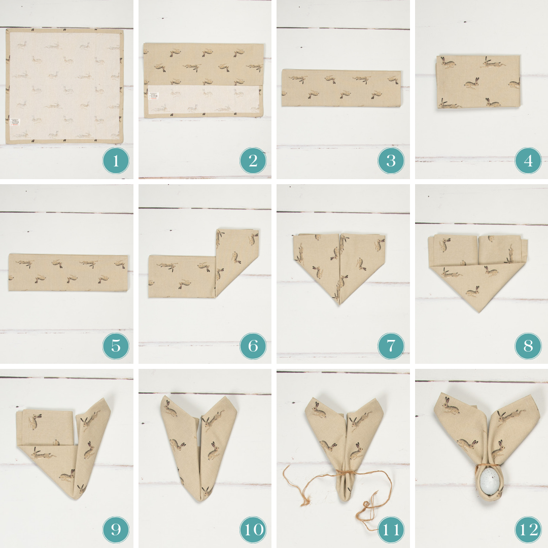 How to make bunny ear napkins