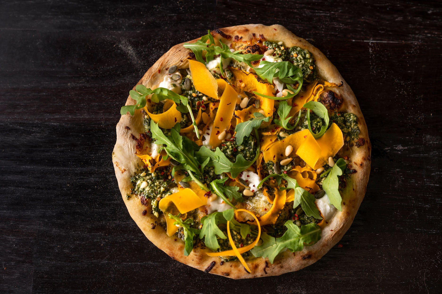 Pesto & Butternut Squash Pizza