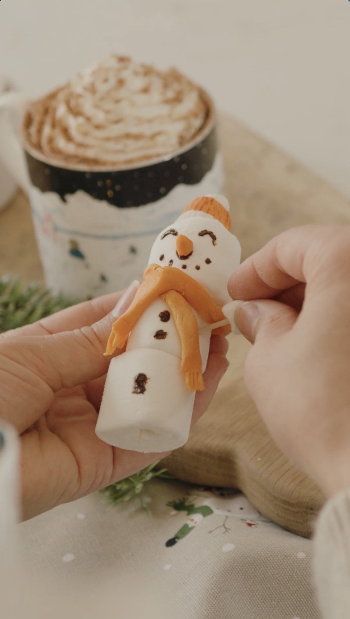 Marshmallow Snowman recipe from Sophie Allport 