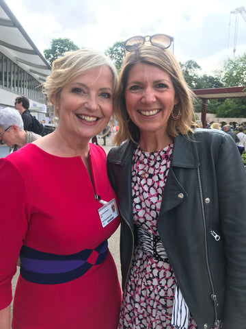 Sophie with the gorgous Carol Kirkwood at Chelsea 2019