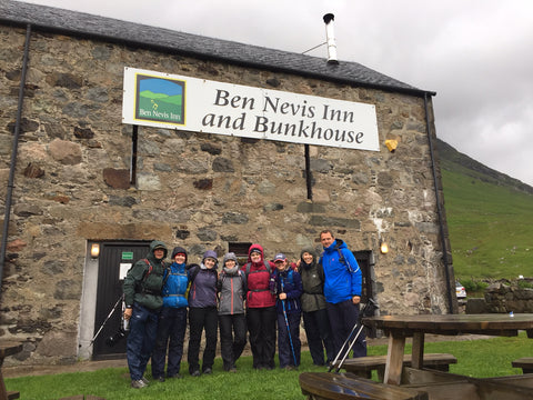 Sophie Allport Ben Nevis team challenge