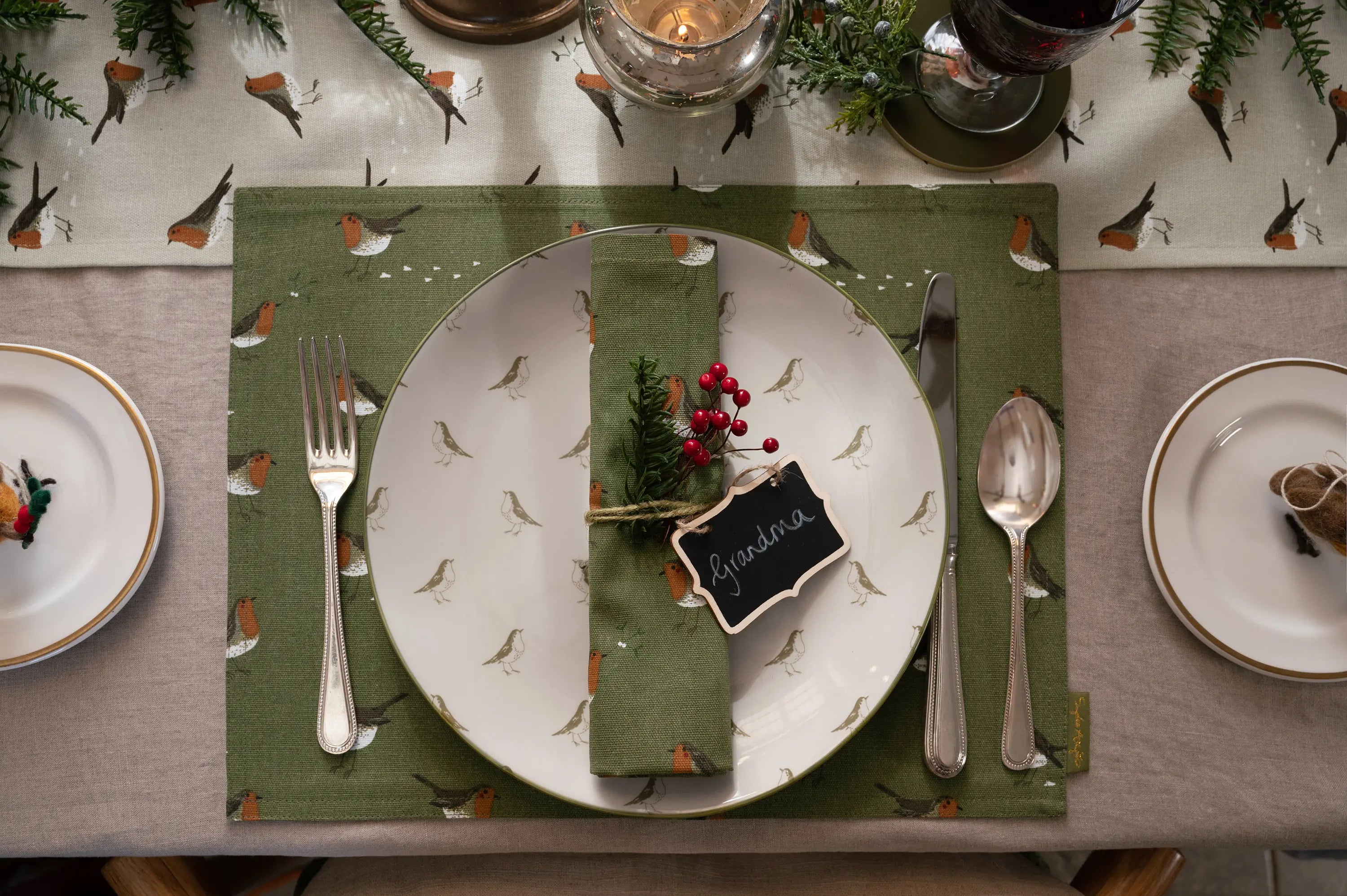 Robin Stoneware Dinner Plates by Sophie Allport 