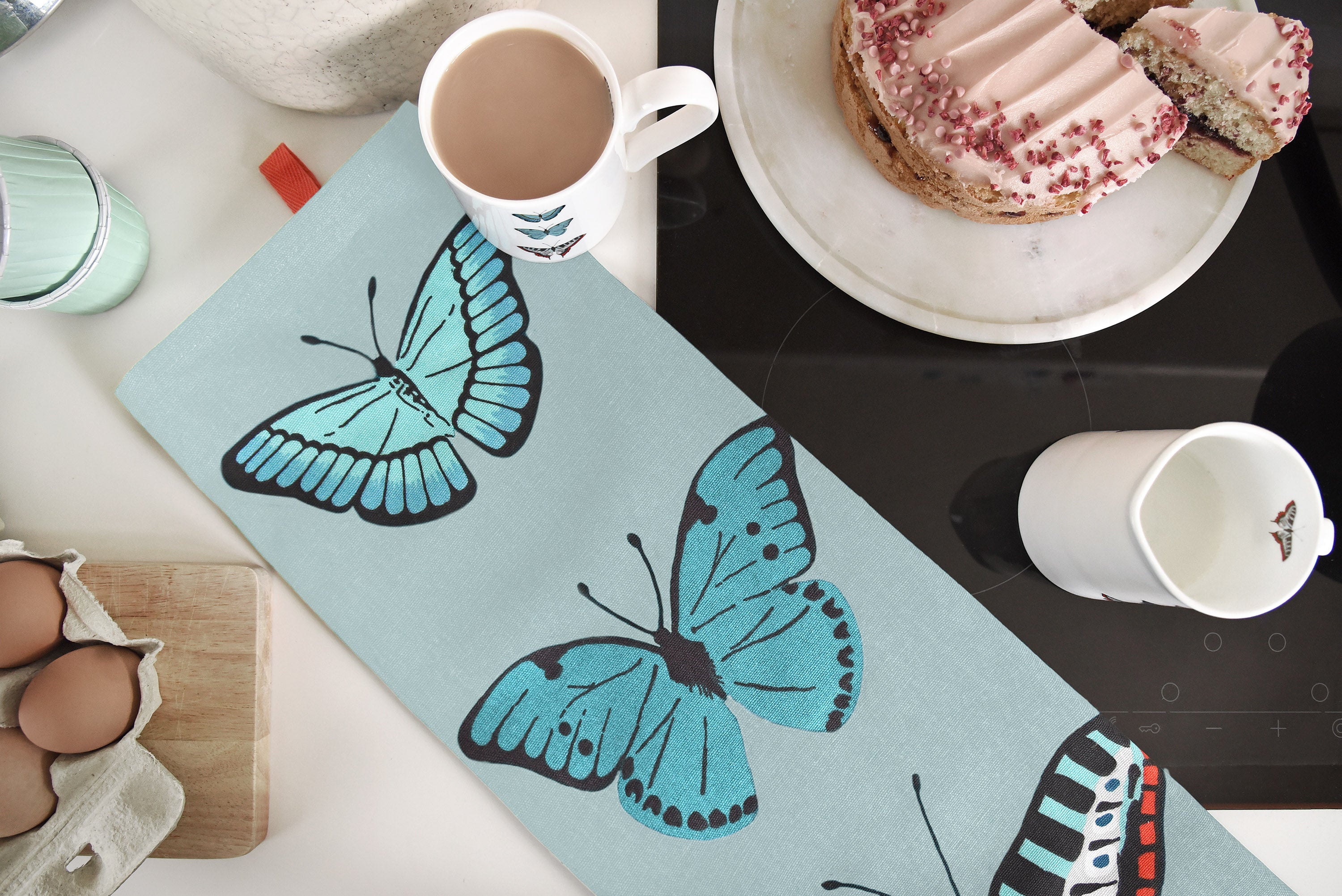 Butterflies Tea Towel by Sophie Allport
