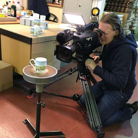 BBC filming the Prince Harry wedding mug