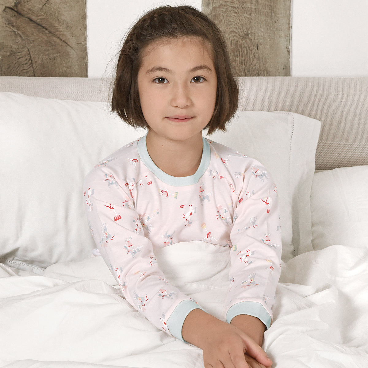 New Sophie Allport kids pyjamas in pretty Fairground Ponies collection