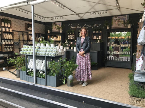 Sophie on the Chelsea stand on press day 2019