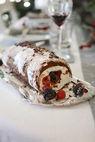 Chocolate roulade - BBQ tips pudding