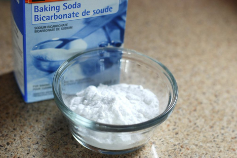 Photo of a bowl of baking soda