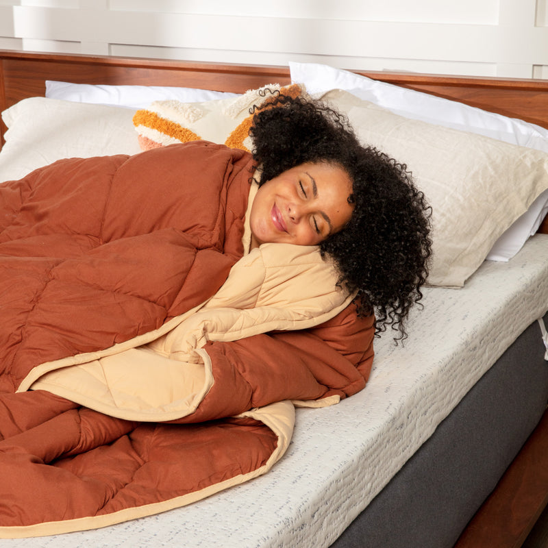 orange down alternative comforter