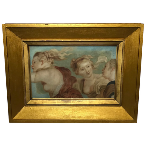 Italian Late 17th Century Painting "The Three Graces"