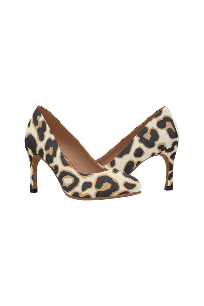leopard print Women's High Heels (Model 048)