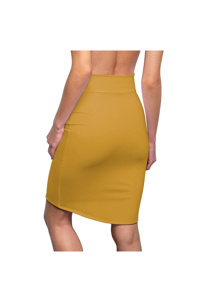 mustard tube skirt