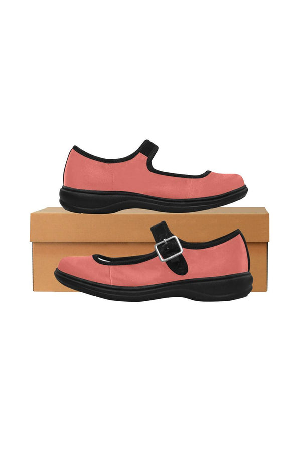 coral mary jane shoes