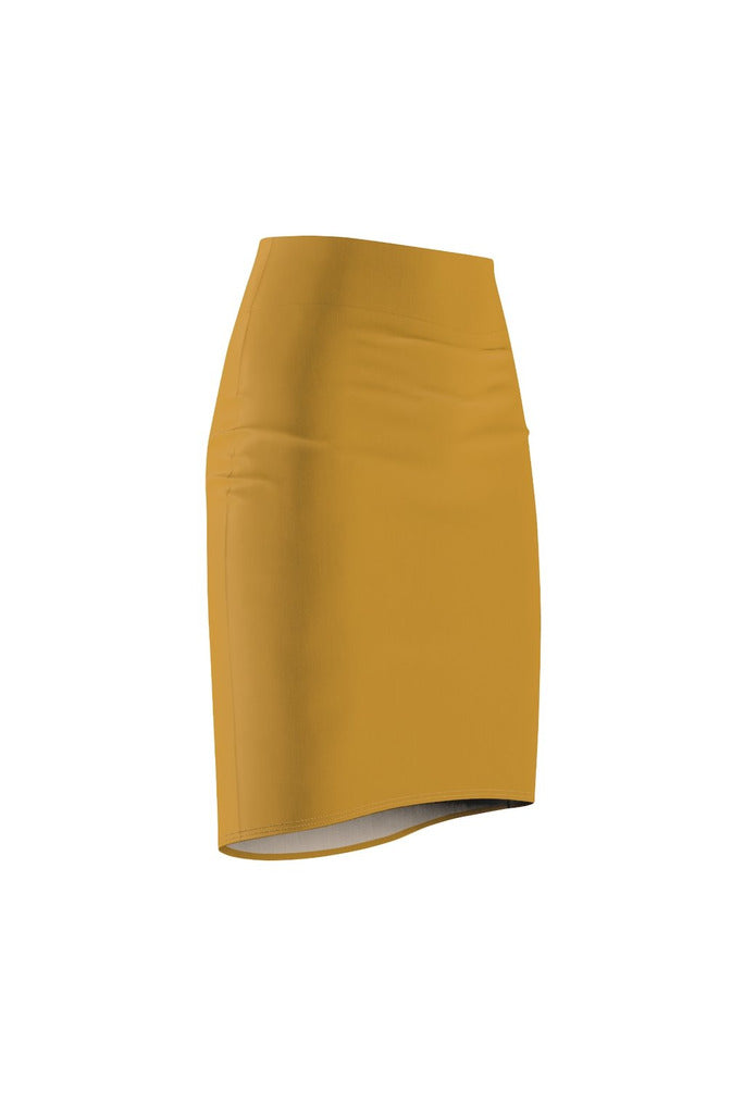 mustard tube skirt