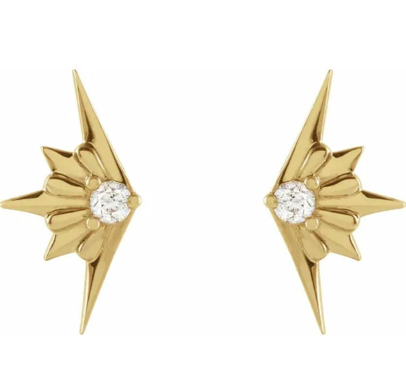 Diamond Starburst Earrings – SMITH + MARA