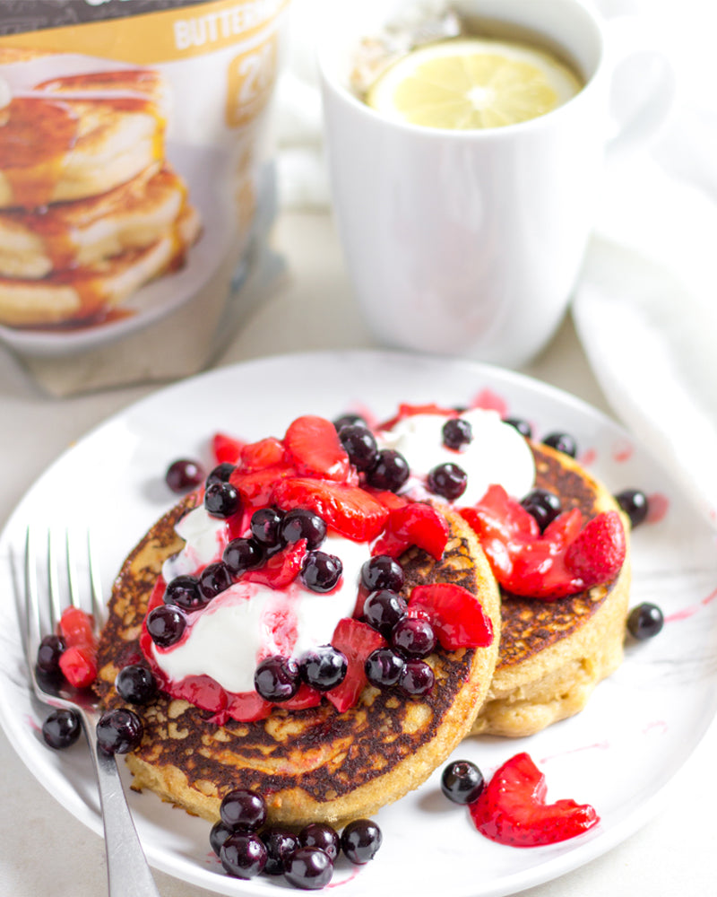 Crumpets with Spiced Berries