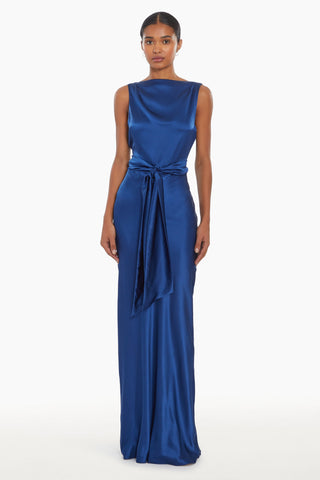 Shop Amanda Uprichard Rosemary Silk Maxi In Emerson