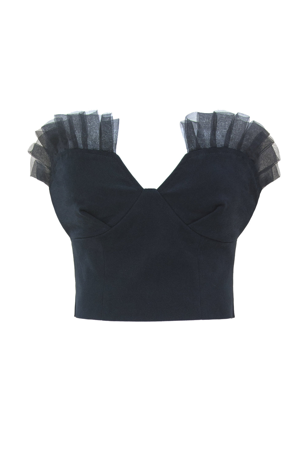 strapless bustier crop top