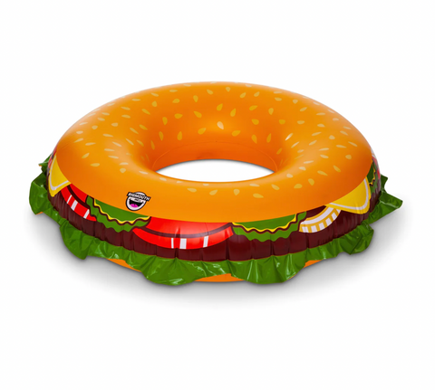 giant cheeseburger tube pool float