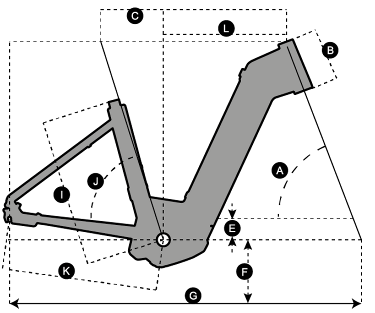 Scott Sub Active eRide 20 '24 Geometry