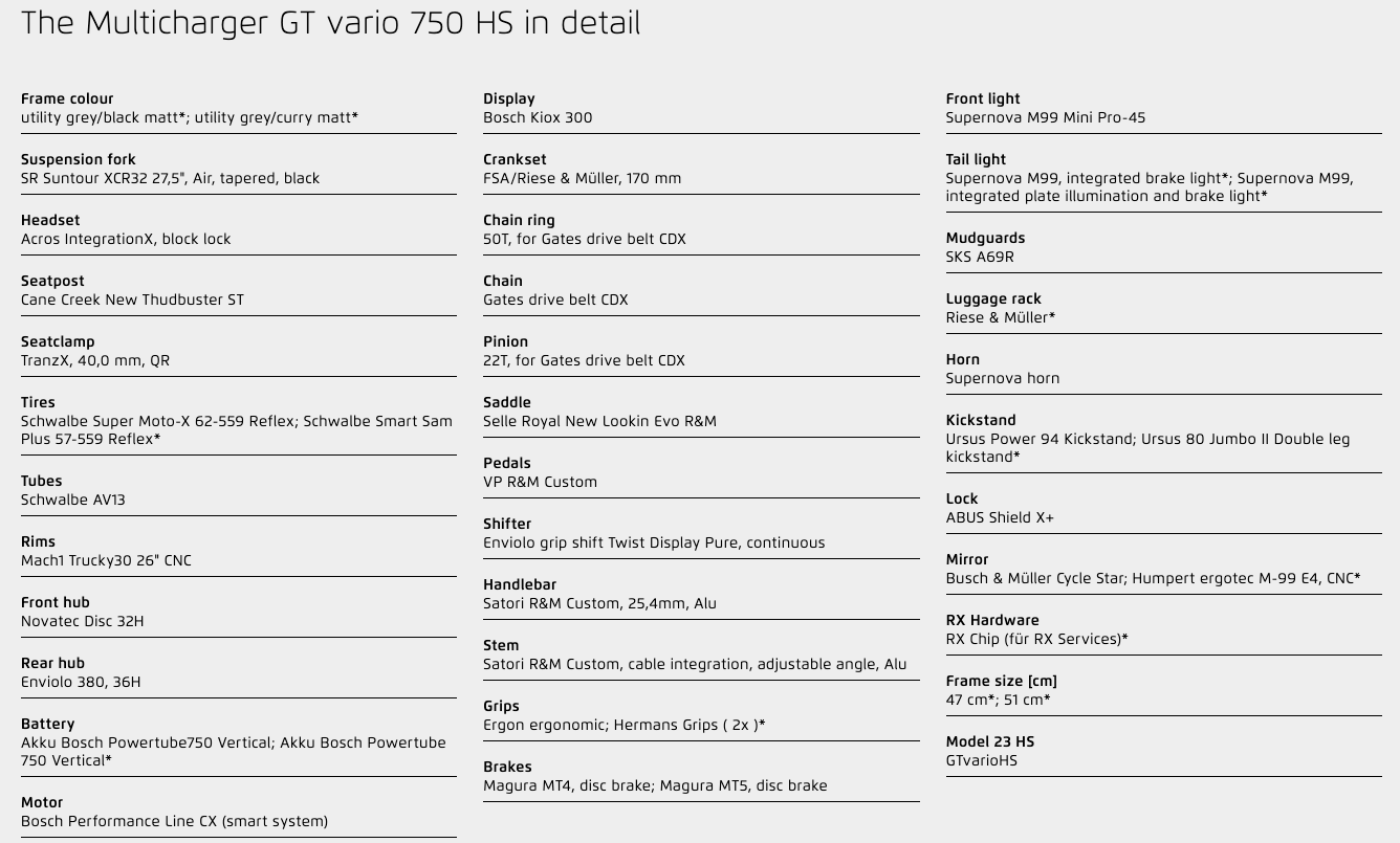 Riese & Muller Multicharger GT Vario 750 HS '23