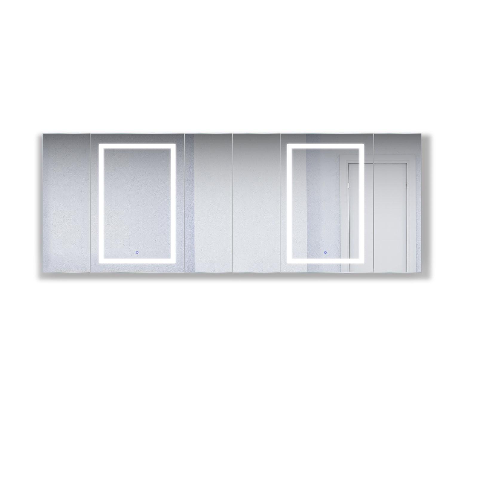 Krugg Svange 96″ X 36″ LED Medicine Cabinet w/Dimmer & Defogger
