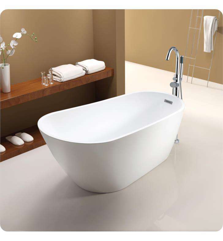 Neptune Rouge Malaga F1 60 Oval Freestanding Tub White Mal3260f1