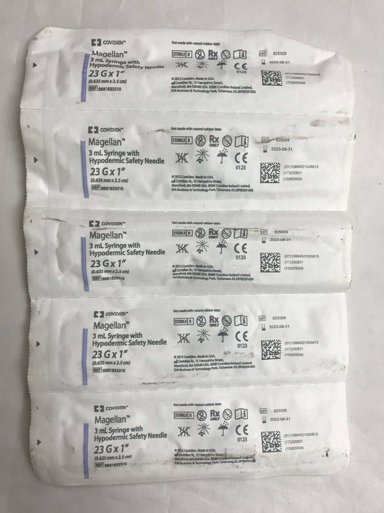 COVIDIEN/CARDINAL 8881811510 1ML SYRINGE MAGELLAN 25X1