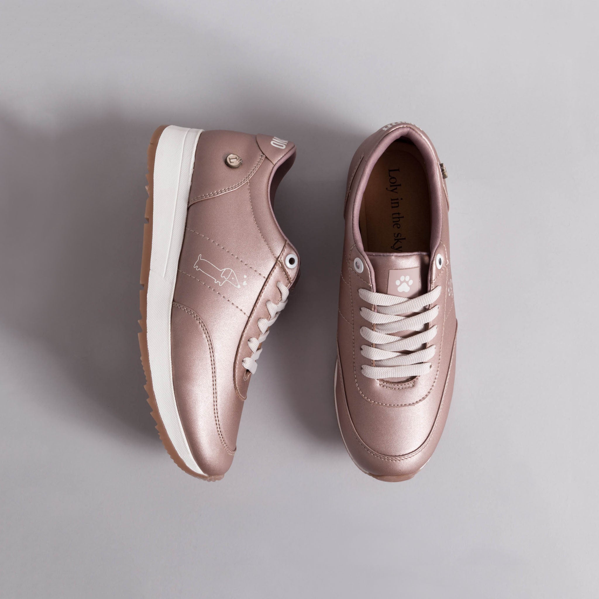 Tenis,Rosa Metálico,Rosegold,Loly in the sky,Hecho en México,Cómodos, –  Loly in the Sky