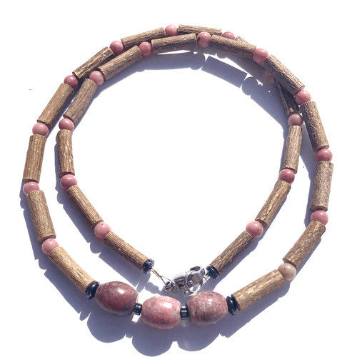 Hazel-Gemstone Pink Rhodonite