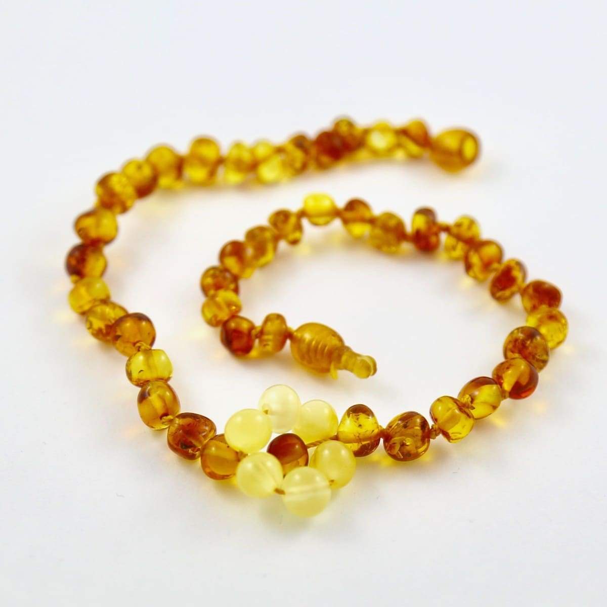 hazelwood and amber necklace for babies