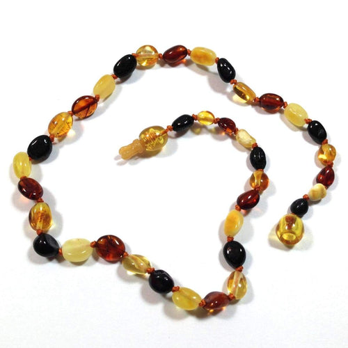 Baltic Amber Multicolored Bean