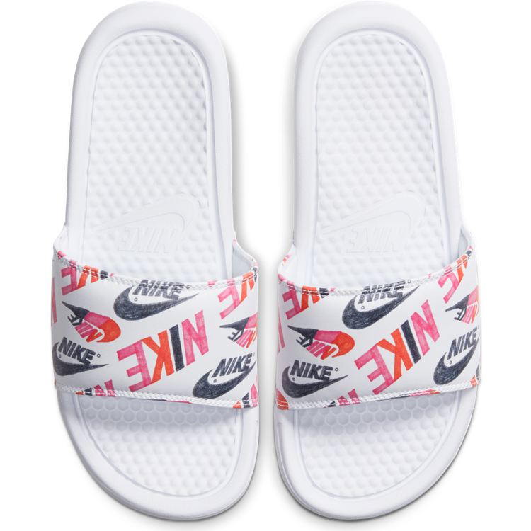 nike benassi jdi slides white