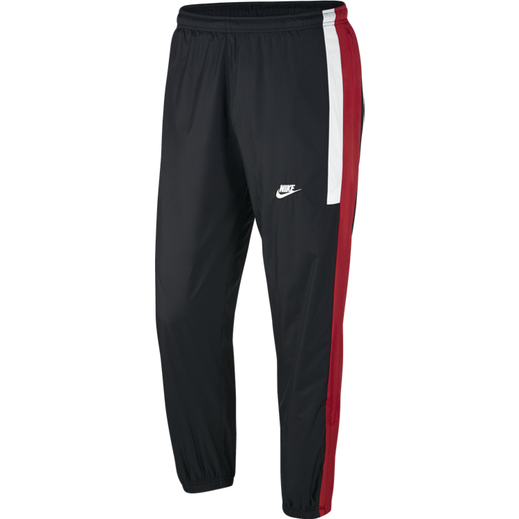 nike black and red pants