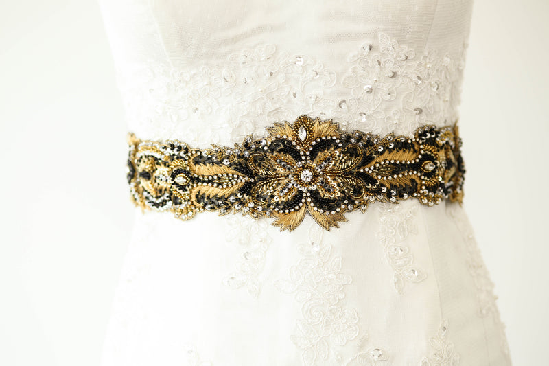 black velvet sash belt