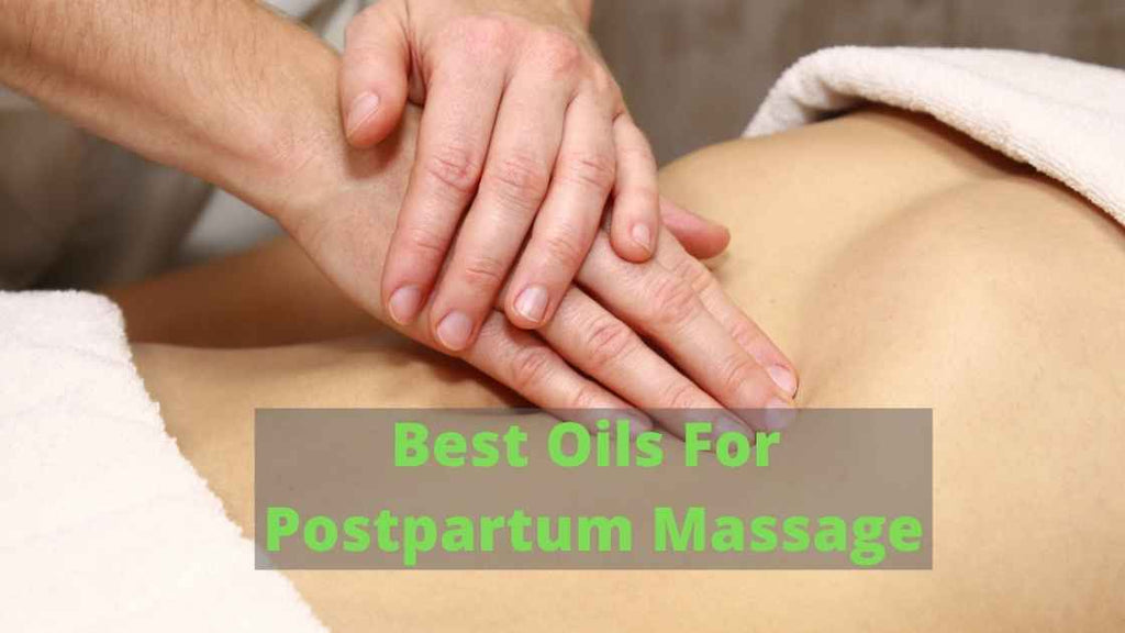 postpartum woman getting massage