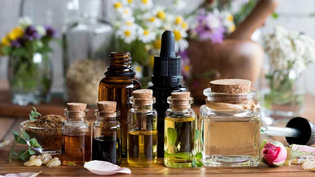 postpartum massage oils with herbs