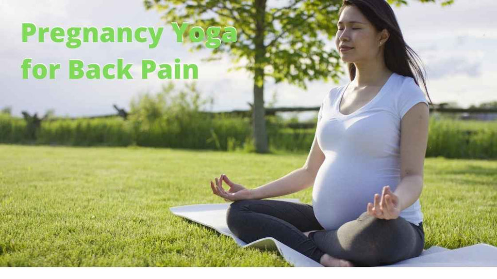 woman in park in yoga pose