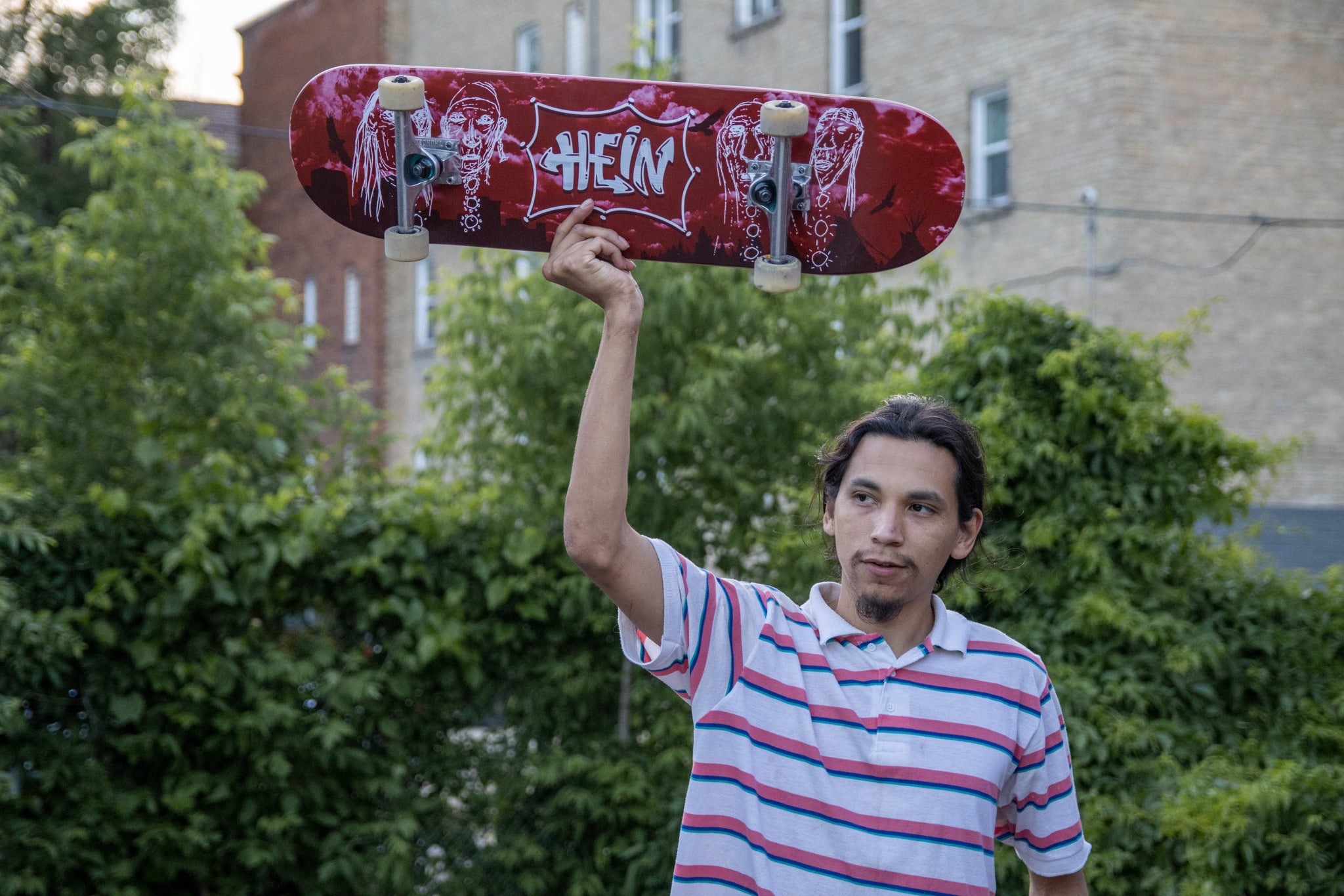 We made a special deck for our dawg Julian Hein. Julian is a local legend here in Winnipeg and just felt like he needed a board with his name on it.