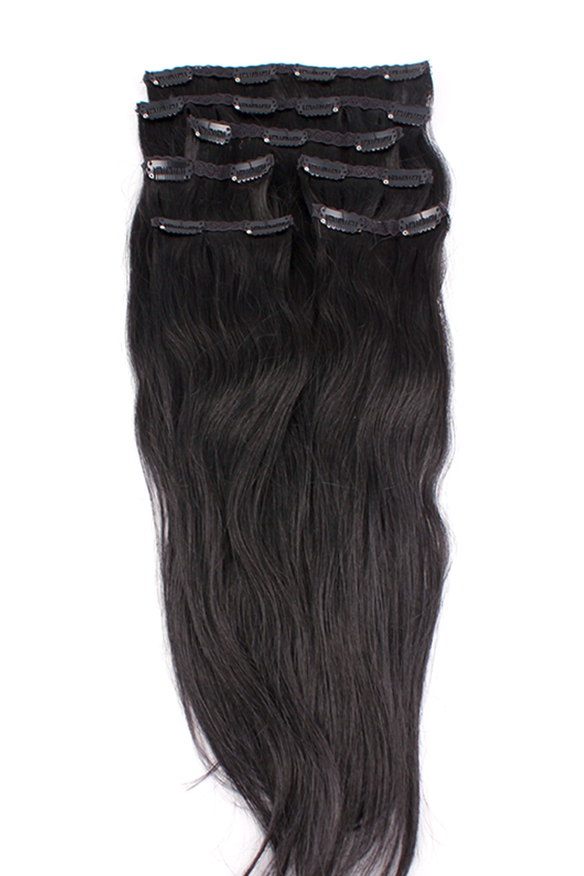 18" Clip In Hair Extensions: No 1 Jet Black