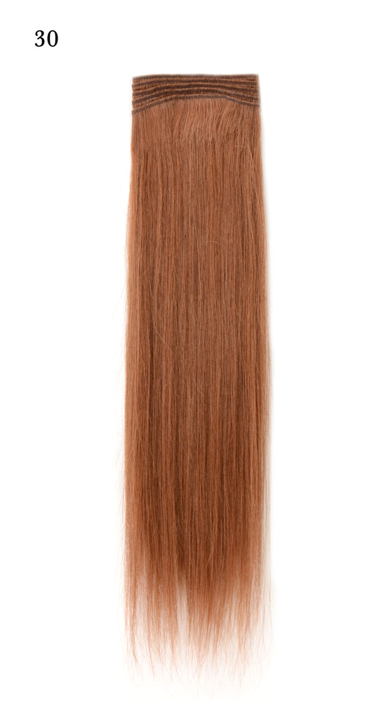 Weft Human Hair Extensions: Color #30 