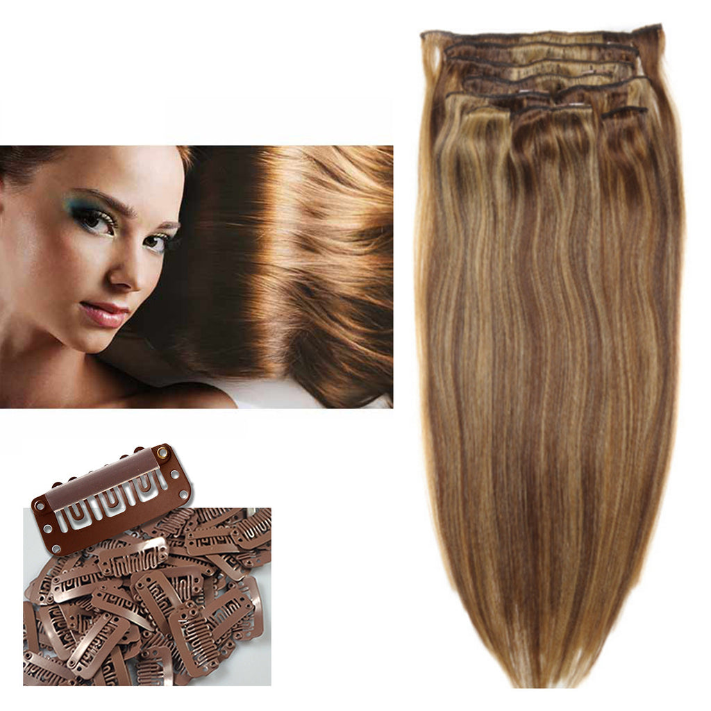 21 Clip In Hair Extensions Celebrity Strands Color P6 27