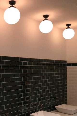 Flush mount lights for bathroom lighting