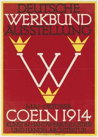 Fritz Hellmut Ehmcke poster for German Werkbund exhibition