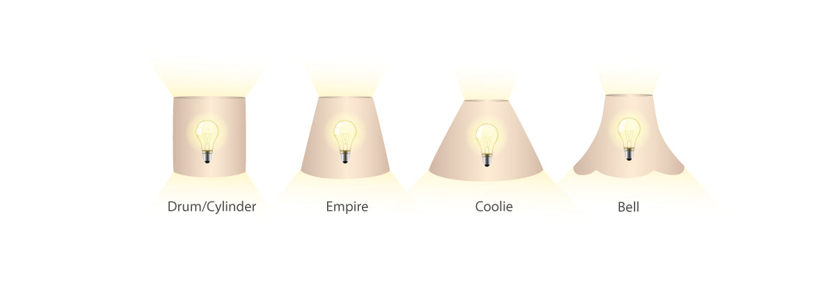 Lamp shade styles and light distribution